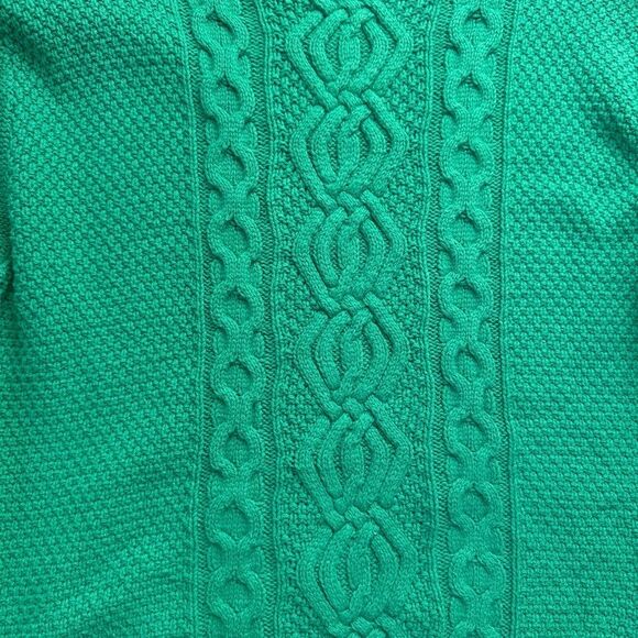 URBAN OUTFITTERS UO Austin Mock-Neck Cable Knit Sweater Green Size XS - Picture 8 of 8